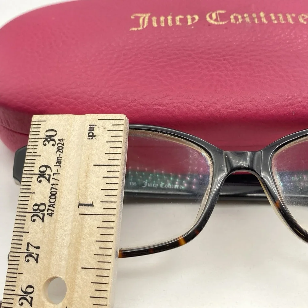 Juicy Couture Dark Tortoise Eyeglass Frames JU126 OJYY 135 Replacement